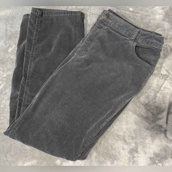 Charter Club Pant Shop Grey Corduroy Pants - Picture 1 of 6